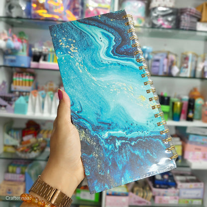 What a week marble print planner