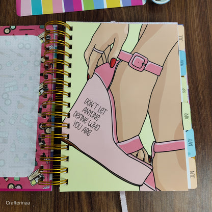 “Girl Boss planner Set – 2025/2026 Calendar, Notebooks, Planner, Bookmark & More | Motivational Desk Set for Women & Girls”