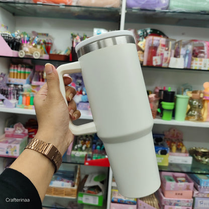 Stainless steel 1200ML Tumbler for Gym Vacuum Insulated| Hot and Cold Stainless Steel Tumbler with Lid and Straw, Leak Proof Thermo Tumblers