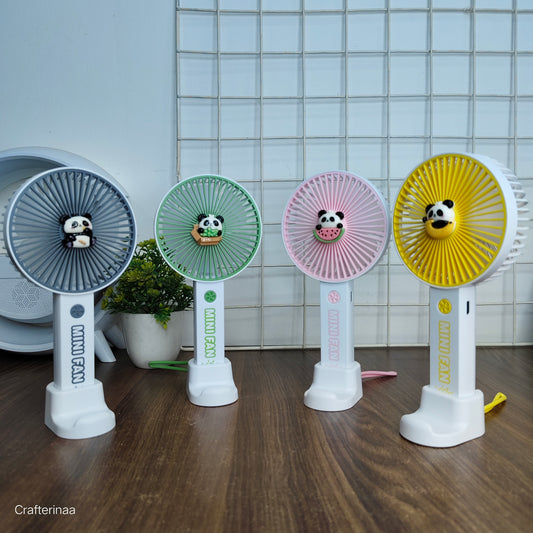 Panda 3 gear light fan| panda hand fan for traveling