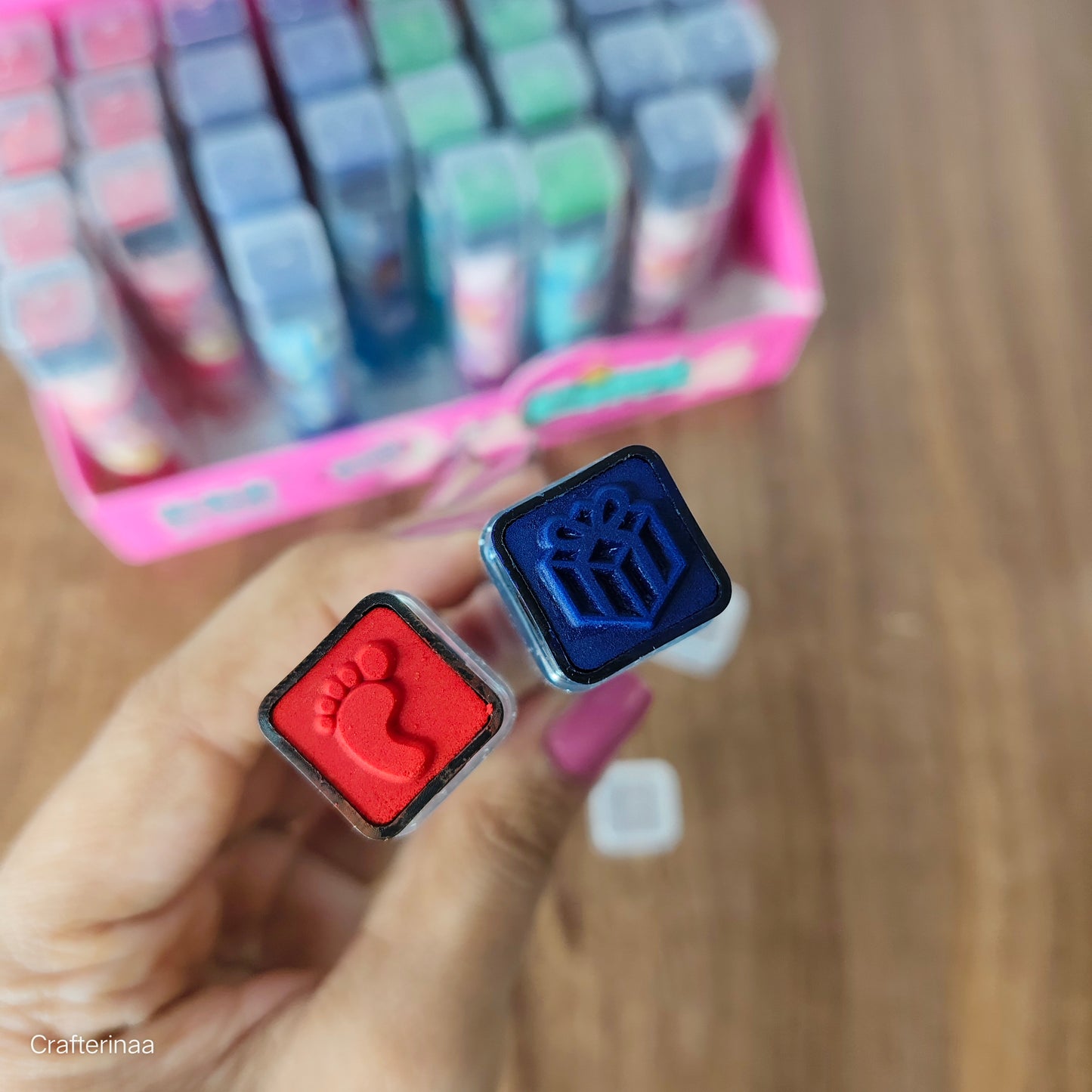 Adorable Cartoon Girl Eraser with Stamp –Cute Character Eraser with Stamps – Kids' Favorite!