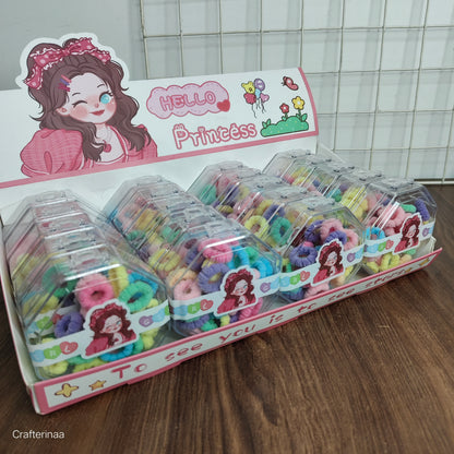 "Soft Mini Hair Elastics – Colorful Hair Accessories Set for Little Girls"