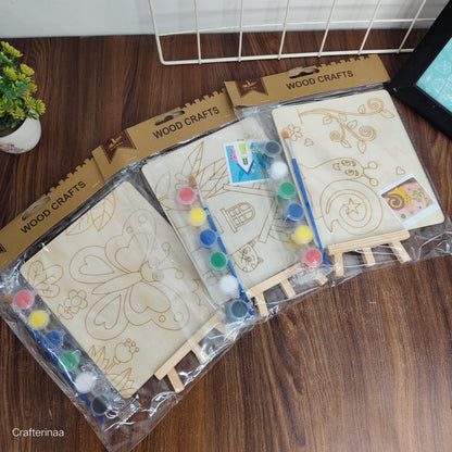"Creative Wood Craft Painting Set – Fun DIY Art Activity Kit for Children"
