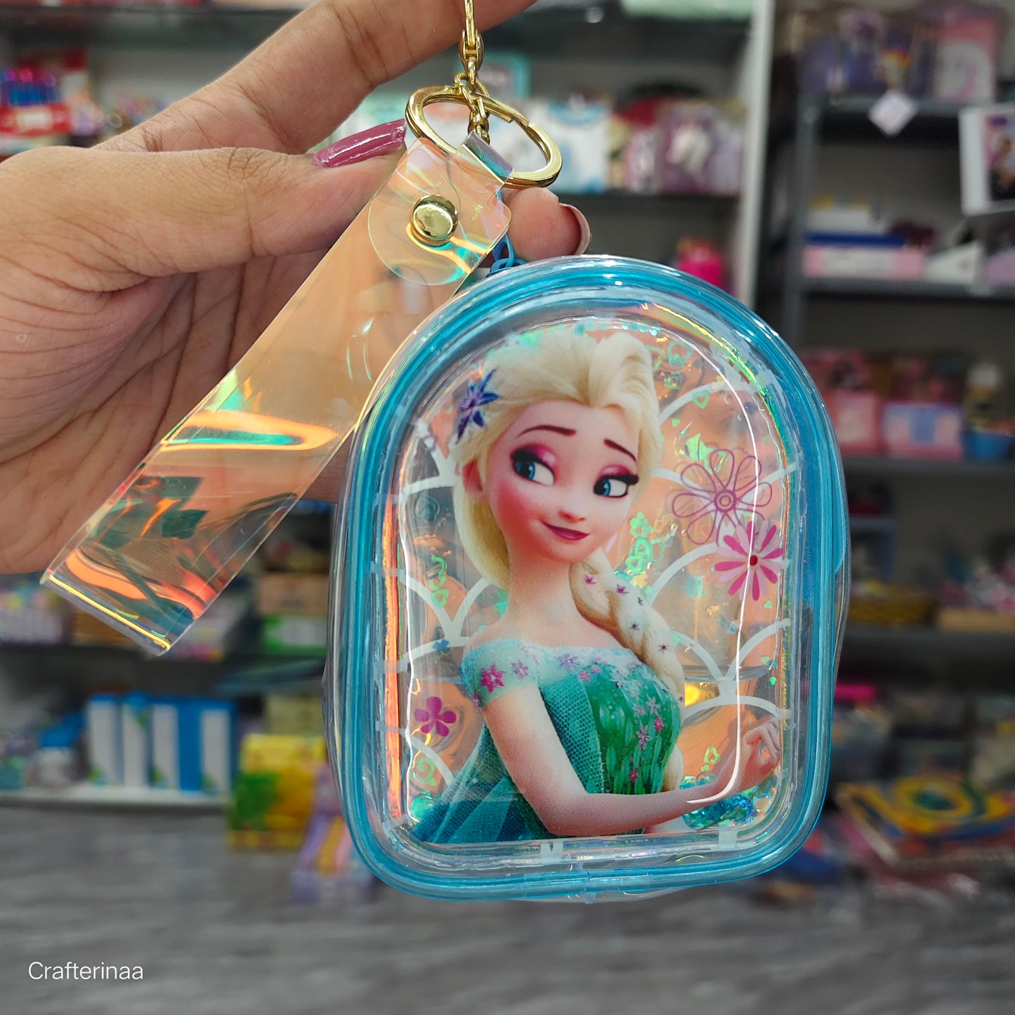 “Adorable Glitter Coin Pouches – Cartoon Design Zip Wallets for Girls | Small Pouches Pack”