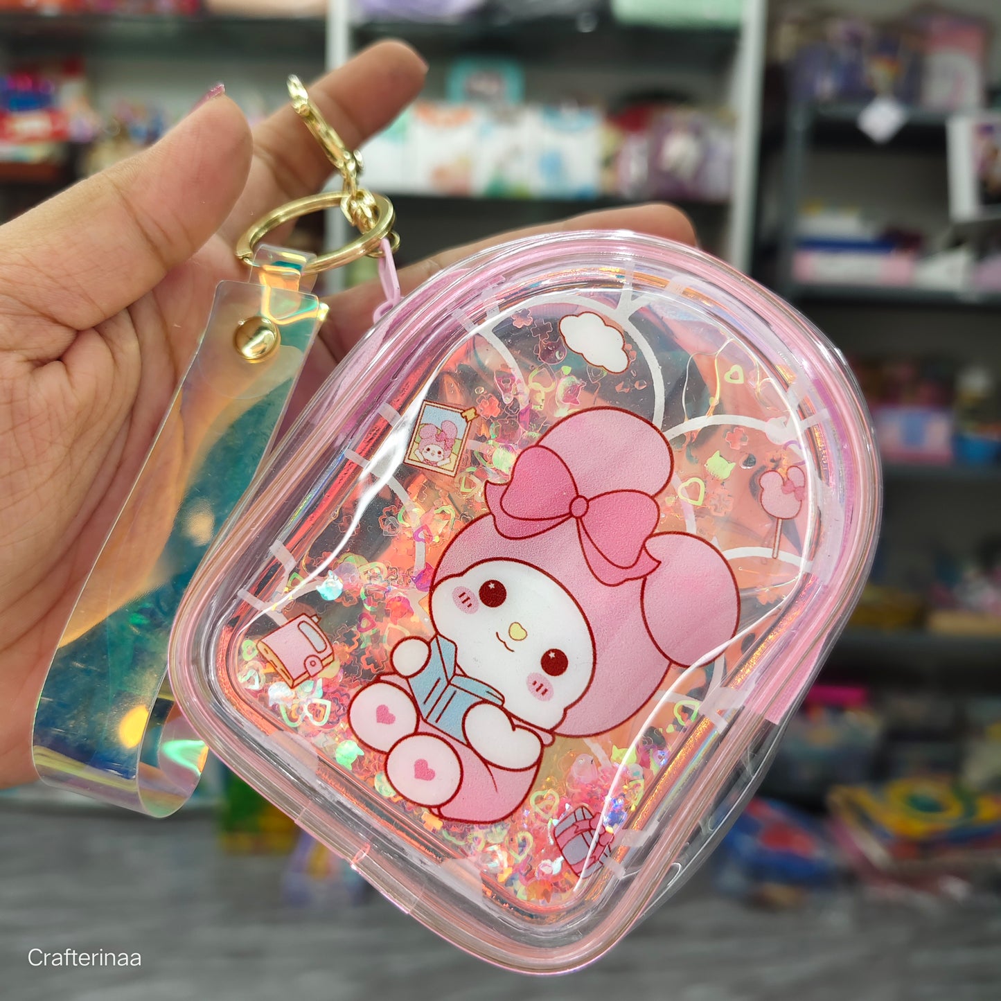 “Adorable Glitter Coin Pouches – Cartoon Design Zip Wallets for Girls | Small Pouches Pack”