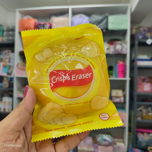“Snack Style Erasers – Potato Chips Design |Unique School Erasers”