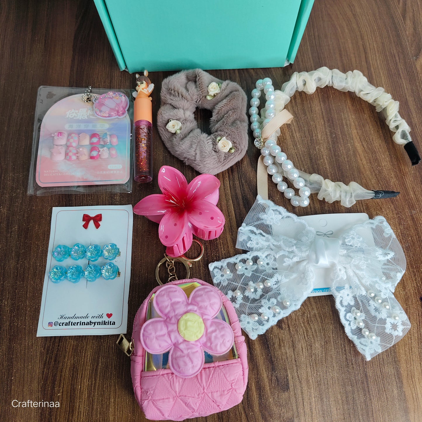 Lilac & Lace Gift Box| hamper which is pure joy | filled with floral clips, pearl charms, soft scrunchies & magical little surprises 🌸✨