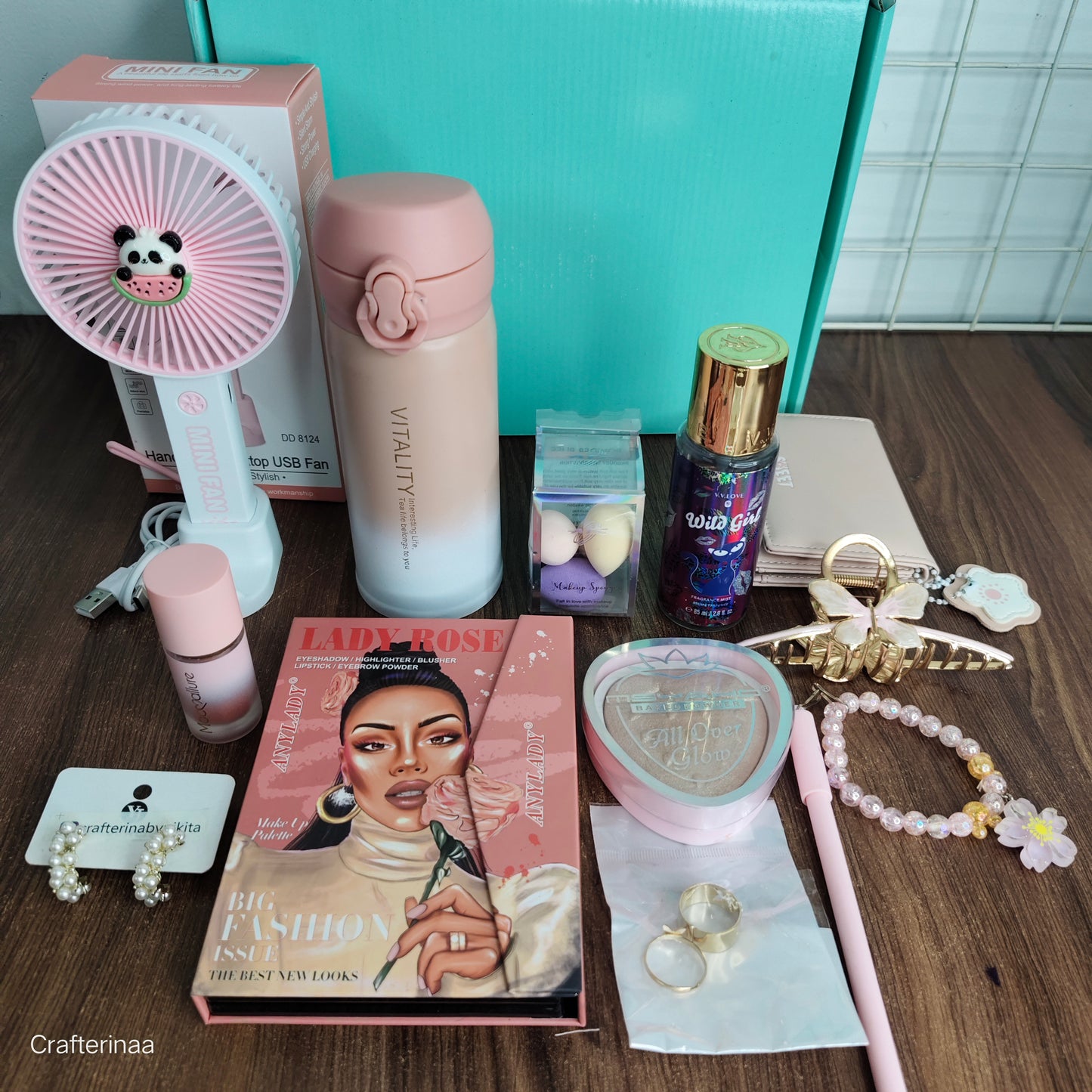 Luxury and love Premium Rakhi hamper filled with thoughtful beauty picks, cute accessories, and everyday must-haves Hamper