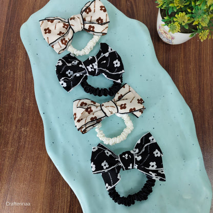 Korean Bow hair ties| bow scrunchie for girls| hair accessories