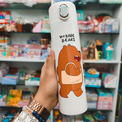 "Adorable We Bear Style Bottles – Hot & Cold Insulated Flasks"