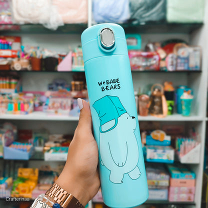 "Adorable We Bear Style Bottles – Hot & Cold Insulated Flasks"