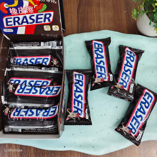 "Novelty Chocolate Bar Erasers – Perfect for Kids' Return Gifts & Pencil Cases"