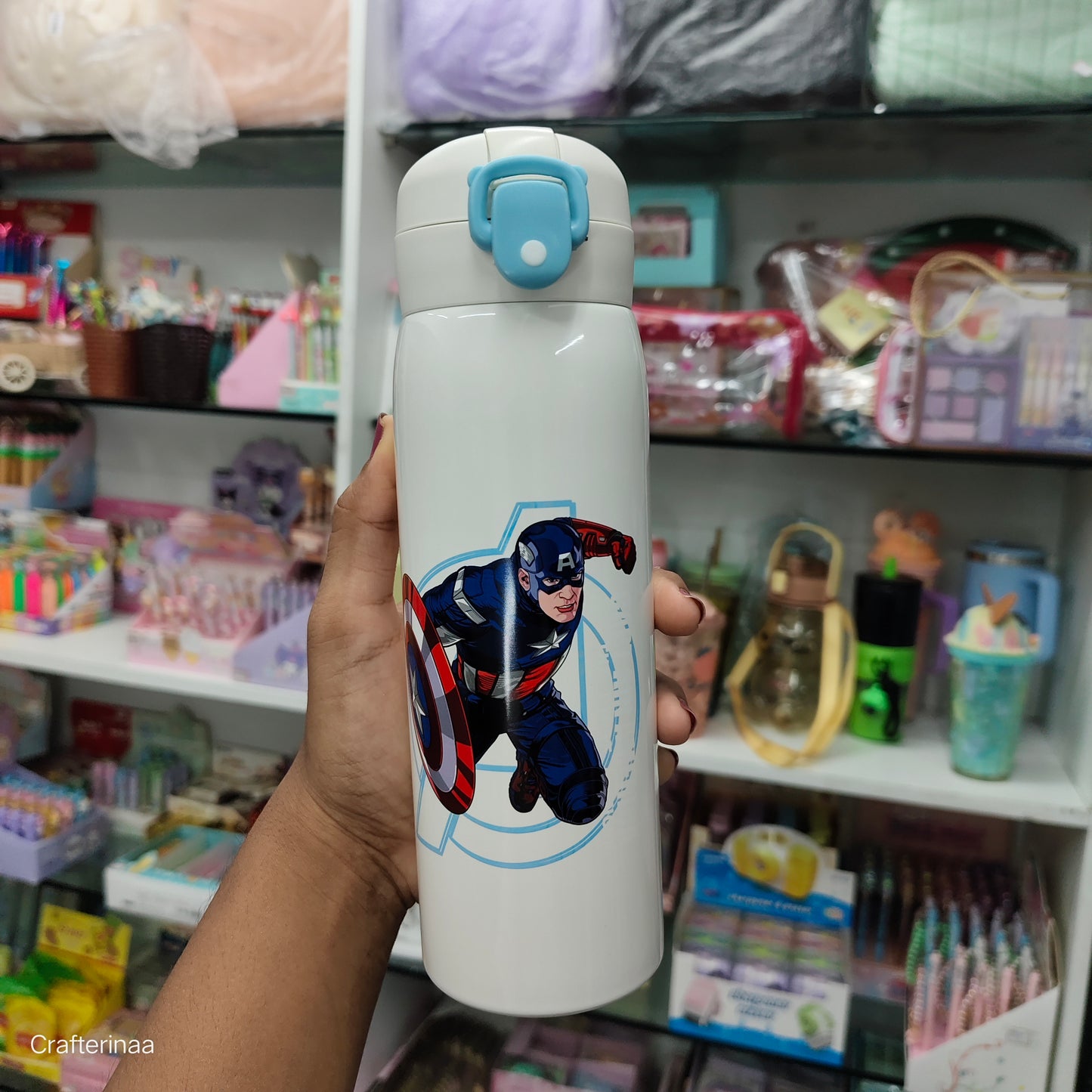 "Marvel Avengers stainless steel/ Thermos Bottles for Kids – 500ml Leakproof & Stylish Design"