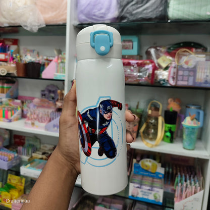 "Marvel Avengers stainless steel/ Thermos Bottles for Kids – 500ml Leakproof & Stylish Design"
