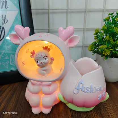 Cute LED desk lamp with pen stand| Premium Penholder with LED lamp