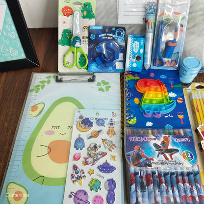 Blue boss Boy Hamper|  coolest Hamper for boys| gift for boys| Kids stationery hamper| gift hamper
