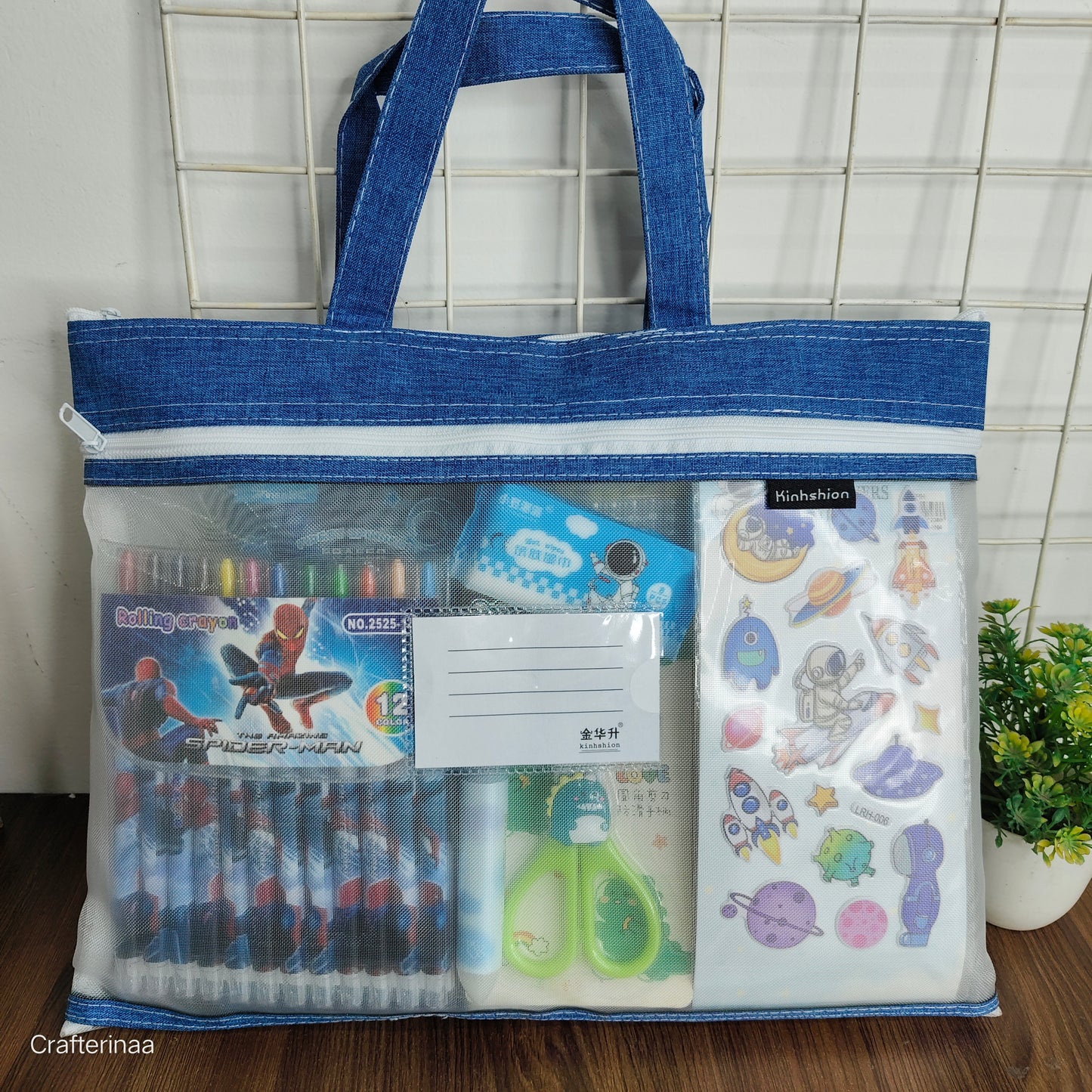 Premium Gift Hamper for boys| Mesh bag Stationery Hamper