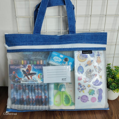 Blue boss Boy Hamper|  coolest Hamper for boys| gift for boys| Kids stationery hamper| gift hamper