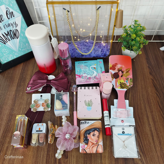 Best Gift for girls| Teej Hamper| Premium Accessories and korean make up Hamper