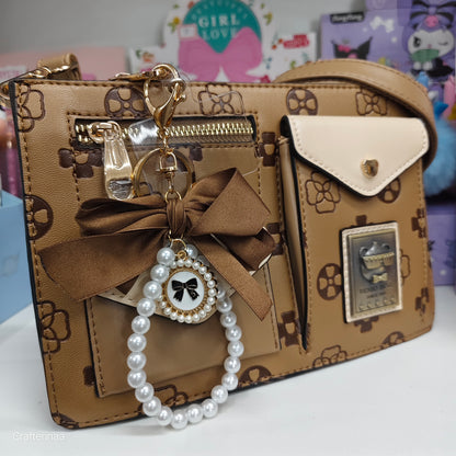 Pearl & Bow Charms for Bags and Phones – Feminine Accessories