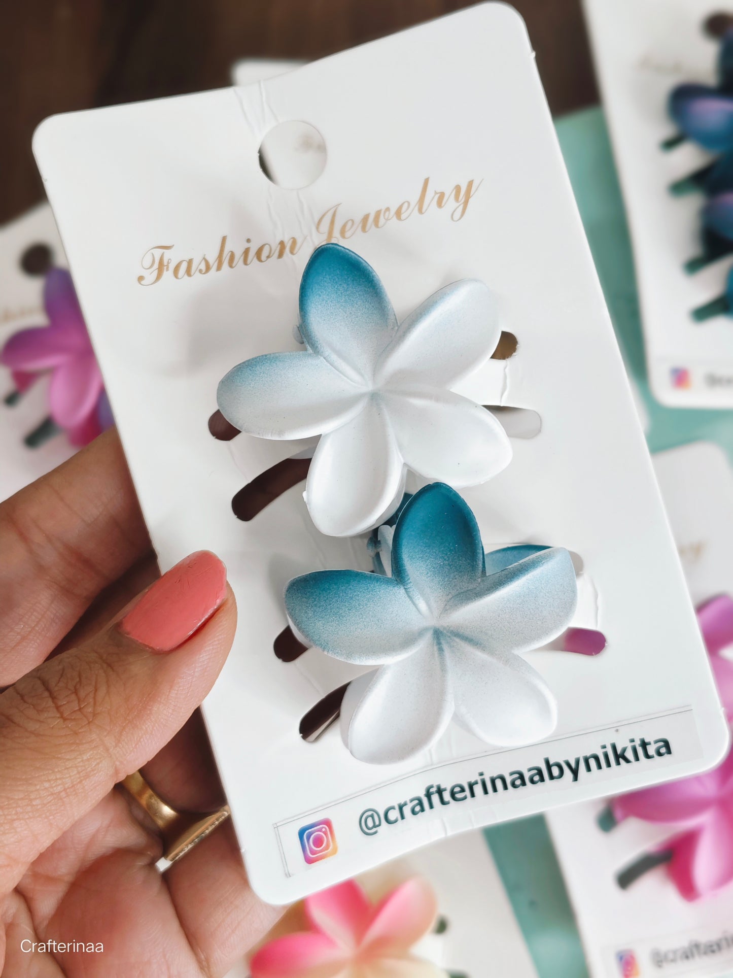 Aesthetic Flower Hair Claw Pair | Fashion Hair Accessories for Women