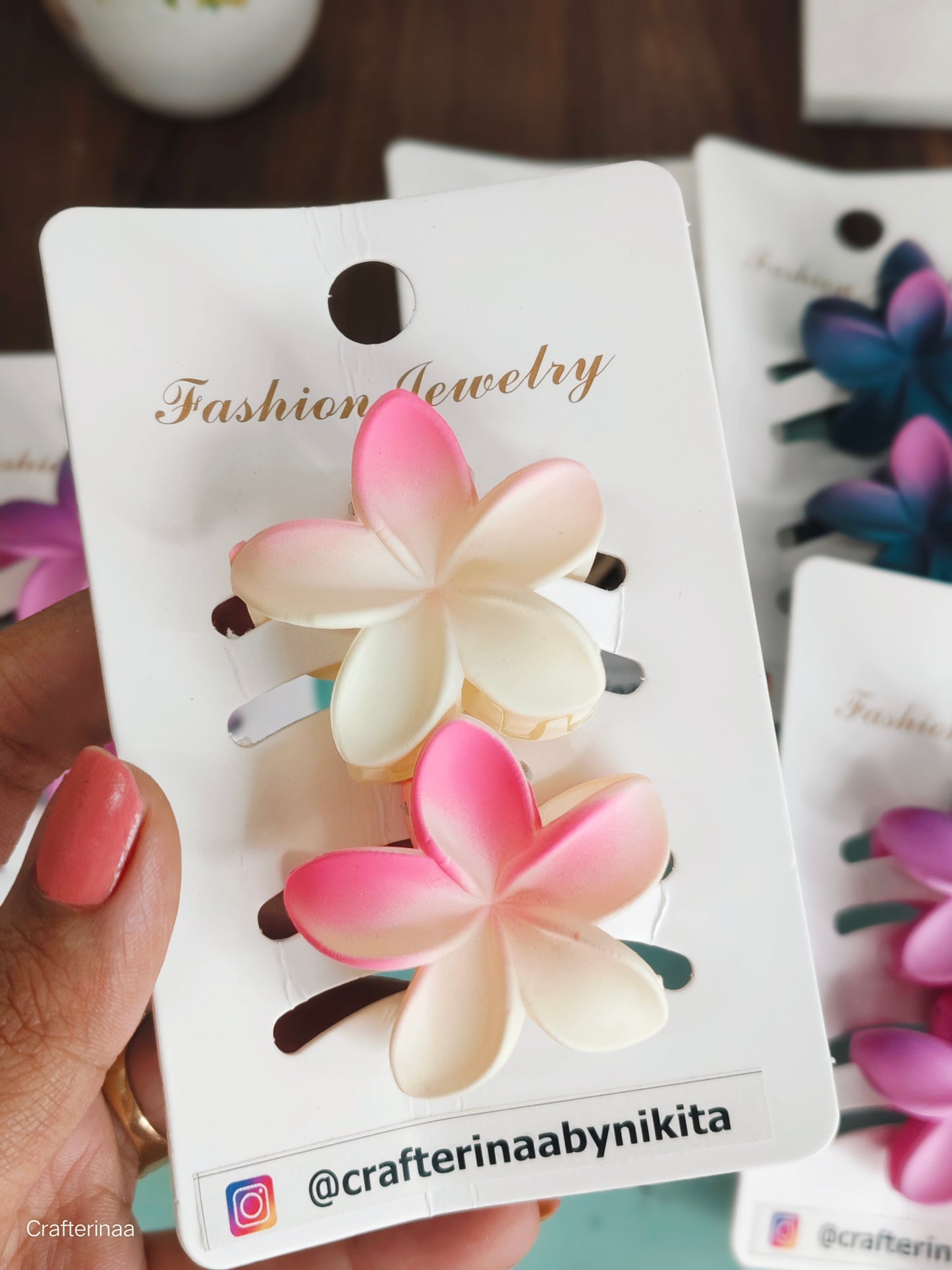 Aesthetic Flower Hair Claw Pair | Fashion Hair Accessories for Women