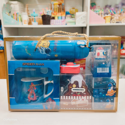 Little Hero Adventure Hamper for Boys | Space & Superhero Stationery Gift Hamper
