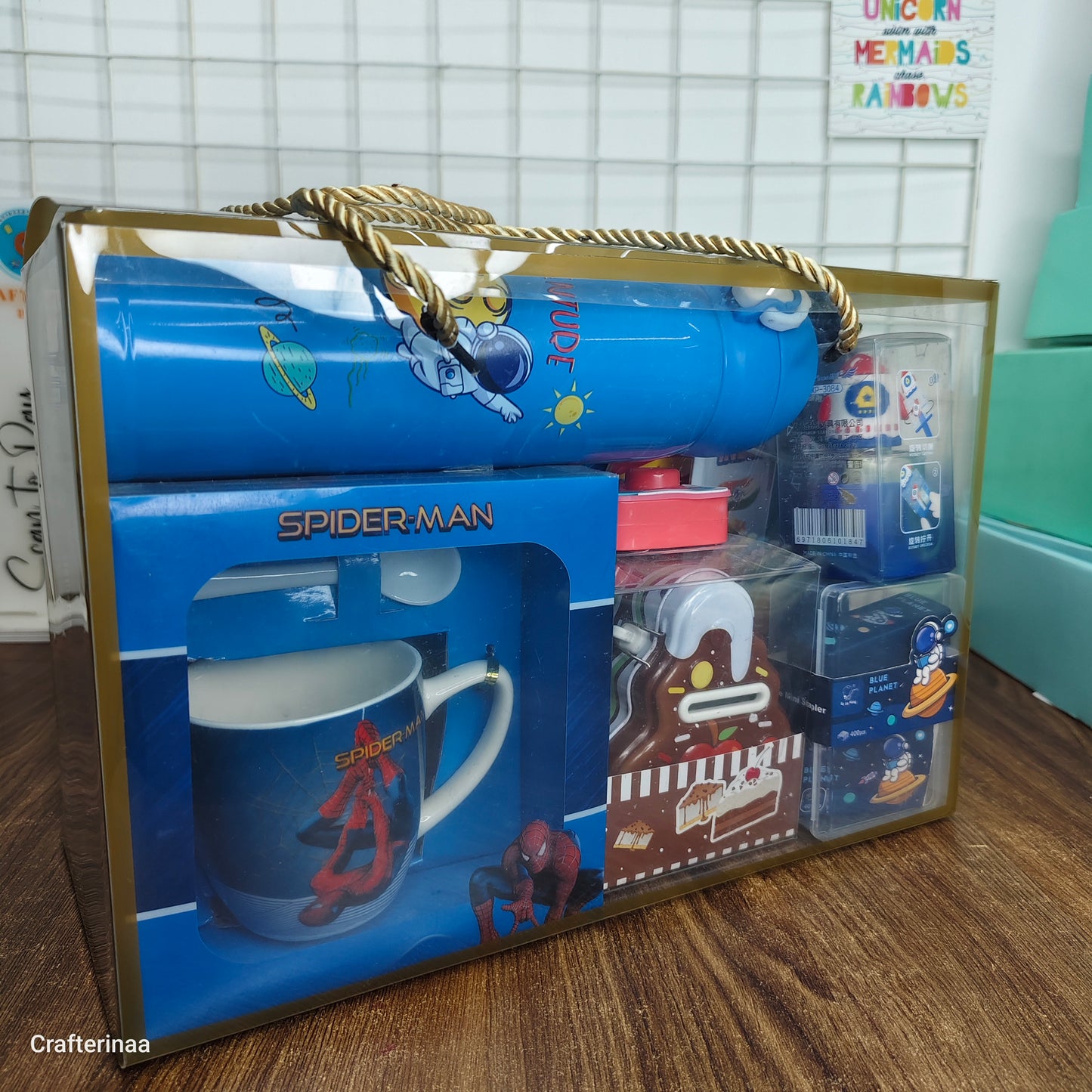 Little Hero Adventure Hamper for Boys | Space & Superhero Stationery Gift Hamper