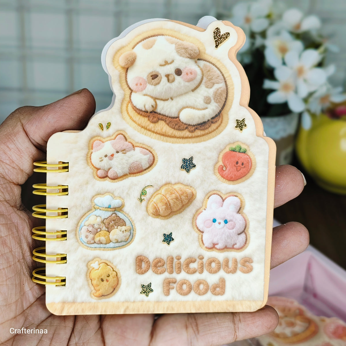 Kawaii Plush Mini Notebook | Cute Food & Animal Design | Spiral Pocket Journal