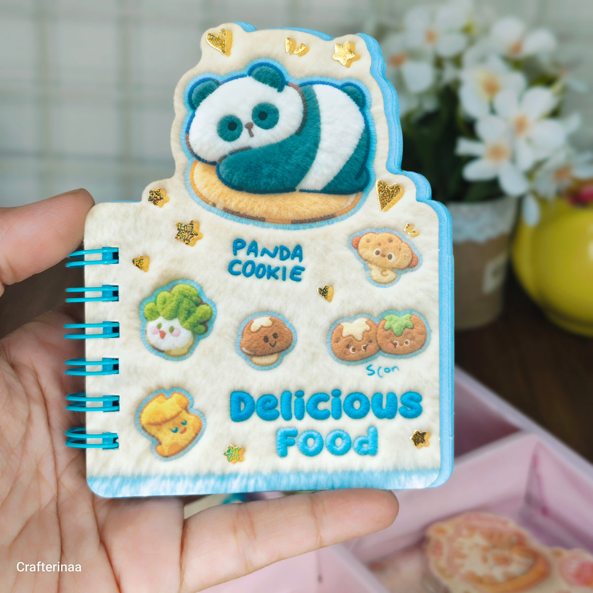Kawaii Plush Mini Notebook | Cute Food & Animal Design | Spiral Pocket Journal