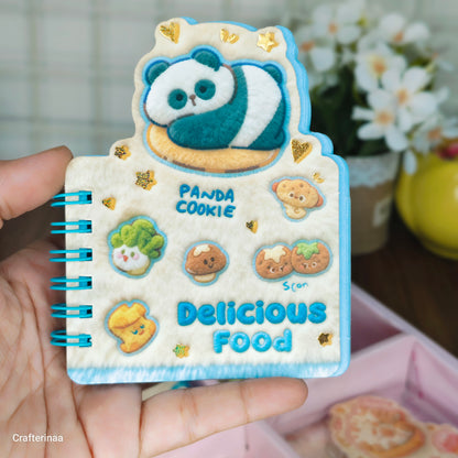 Kawaii Plush Mini Notebook | Cute Food & Animal Design | Spiral Pocket Journal