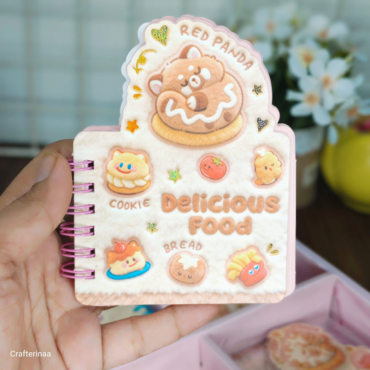 Kawaii Plush Mini Notebook | Cute Food & Animal Design | Spiral Pocket Journal