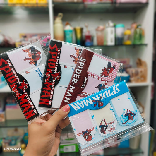 Spiderman Sticky Notes Set | Kids Character Memo Notes & Stationery