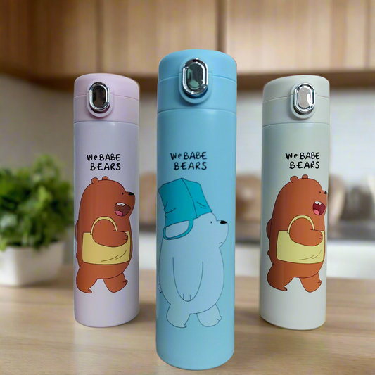 "Adorable We Bear Style Bottles – Hot & Cold Insulated Flasks"