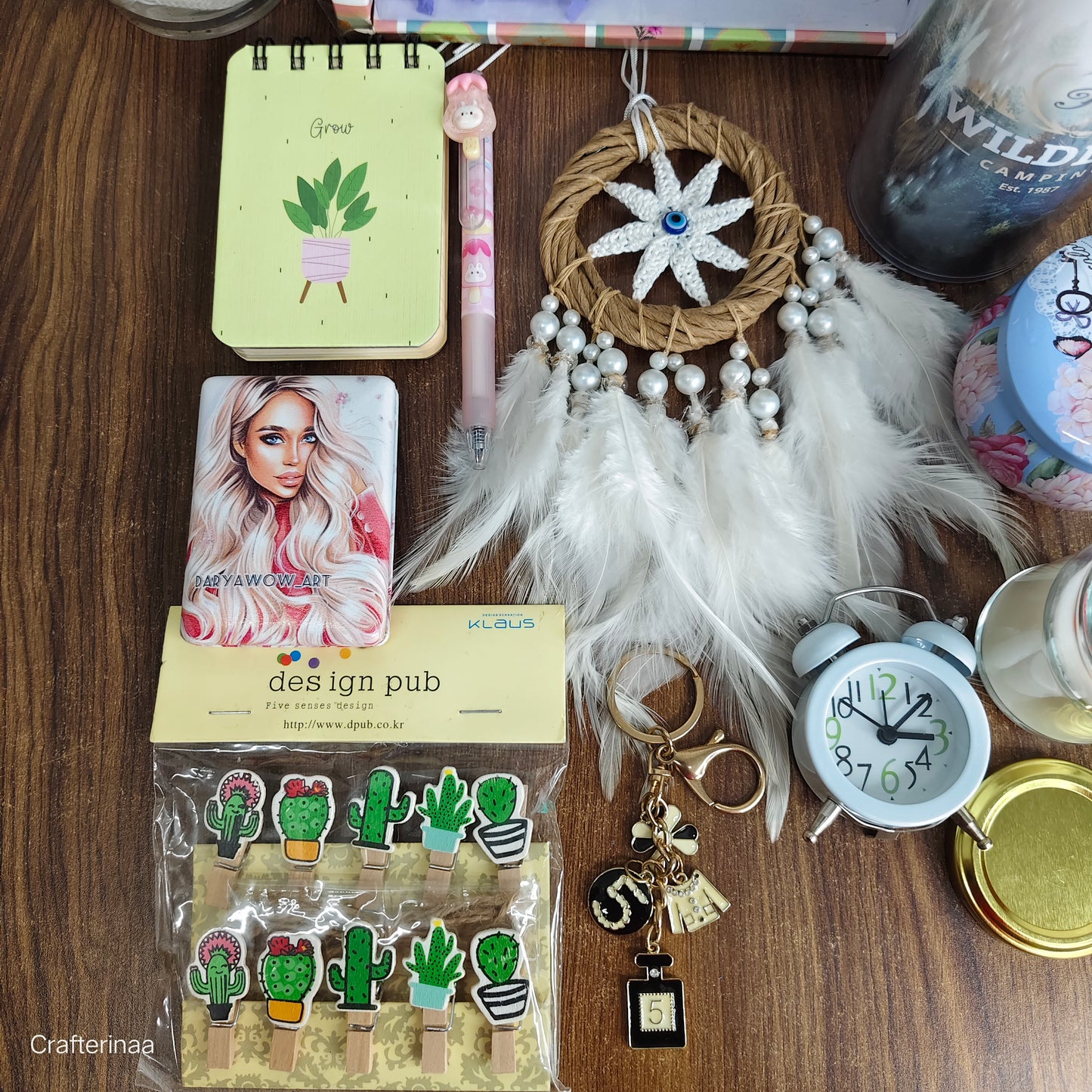 Aesthetic Self-Care & Wellness Gift Hamper | Tumbler, Dreamcatcher, Mini Journal & Scented Candle Set