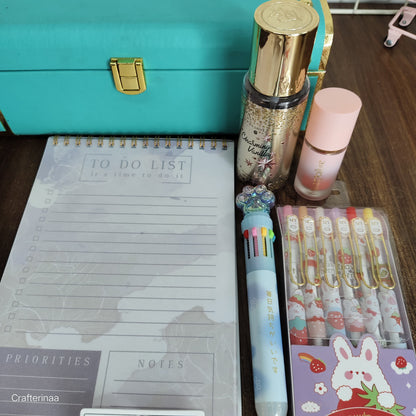 “Happy Soul Gift Hamper – Cute Stationery, Jewelry, Self-Care & Accessories”