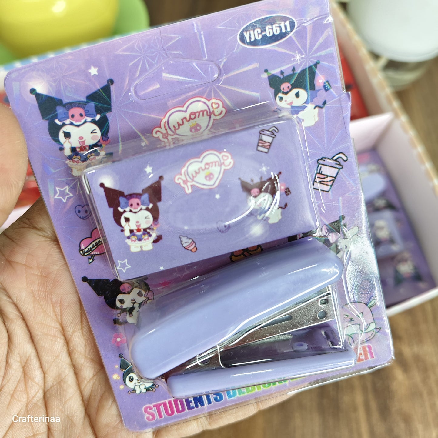 Cute Cartoon Mini Stapler Set for Kids & Students | Kawaii Desk Accessories | Portable Small Stapler Gift