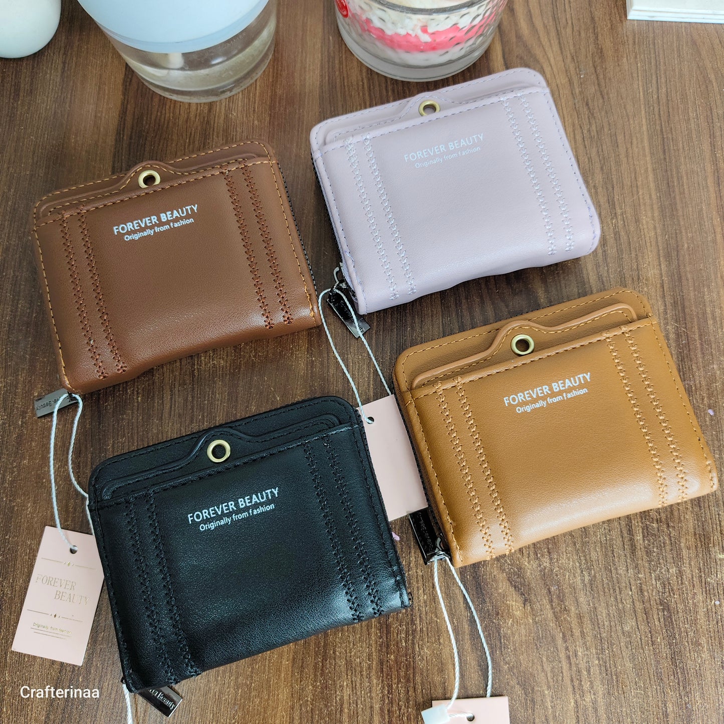 Mini Women’s Wallet with Zipper | Card Holder & Coin Purse | Compact Ladies Wallet