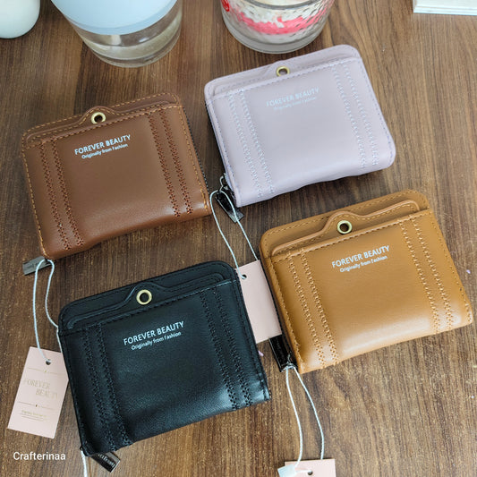 Mini Women’s Wallet with Zipper | Card Holder & Coin Purse | Compact Ladies Wallet