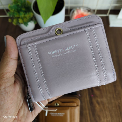 Mini Women’s Wallet with Zipper | Card Holder & Coin Purse | Compact Ladies Wallet