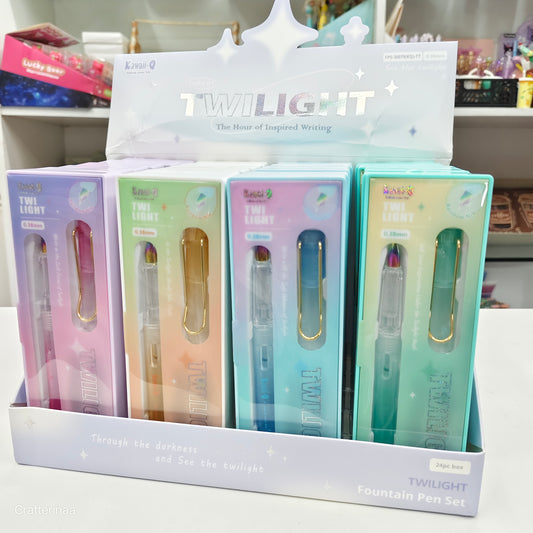 Luxury Ink Pen Set for Students & Office – Refillable Writing Pen|6 colours ink