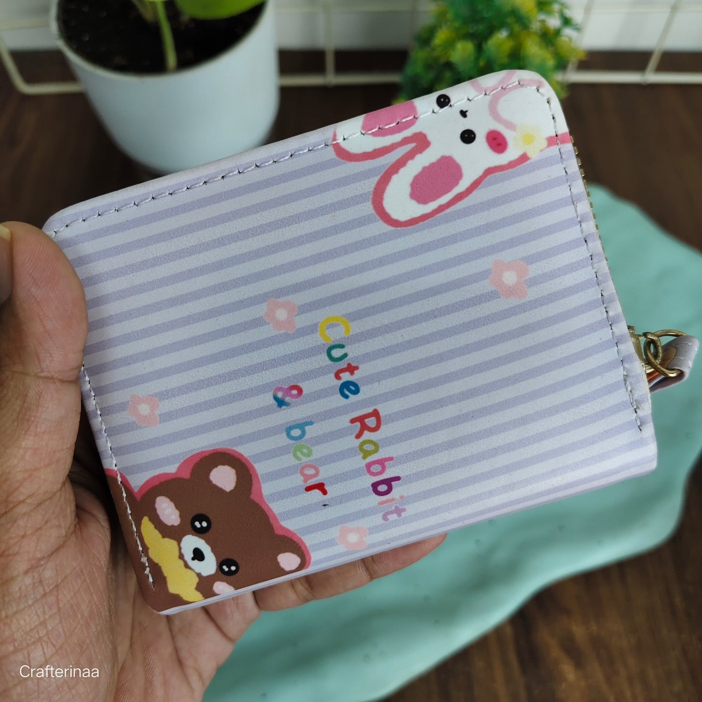 Cartoon Monster Kids Wallet – Small Zipper Coin Purse