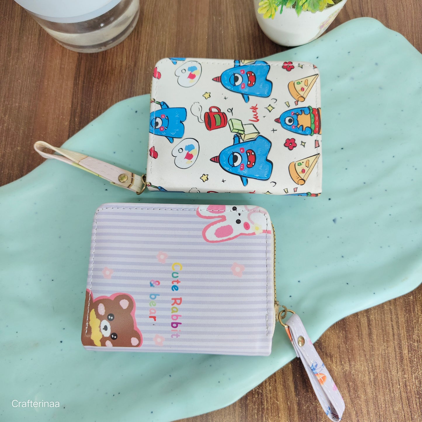 Cartoon Monster Kids Wallet – Small Zipper Coin Purse