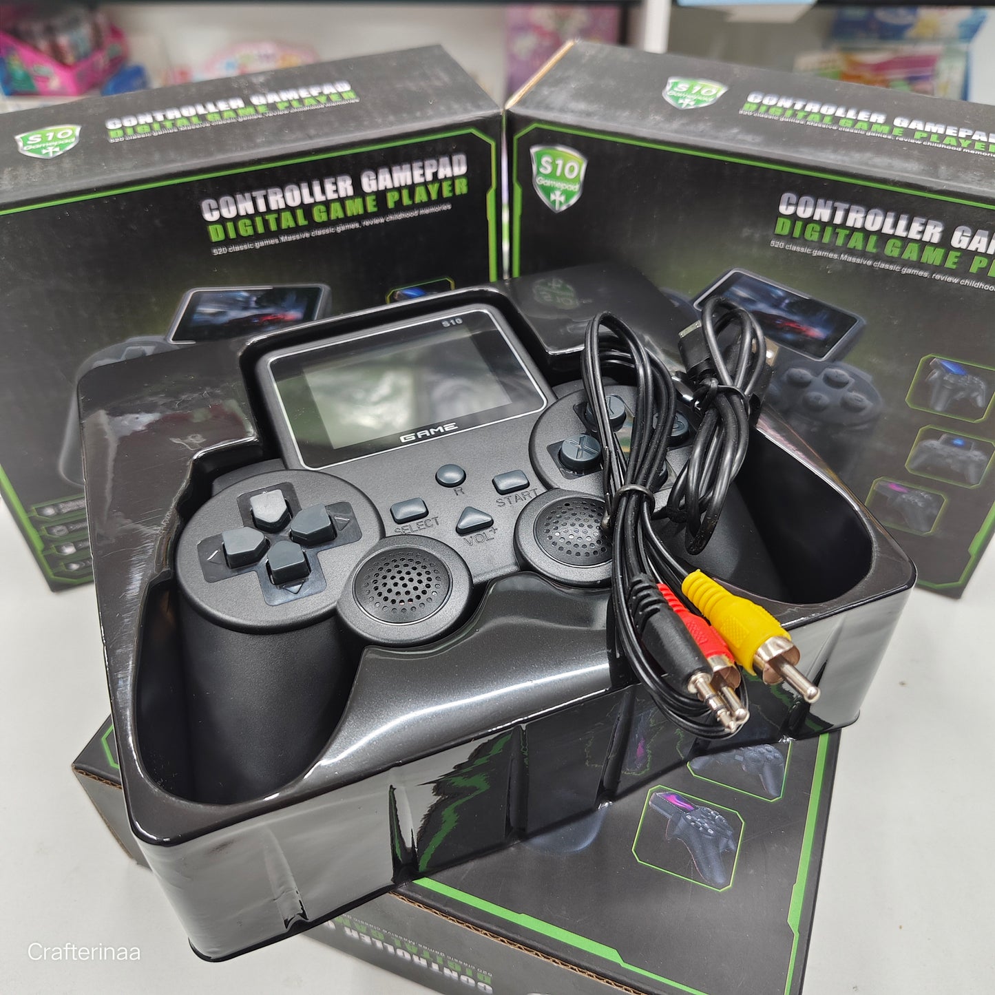 Classic 500-in-1 Retro Game Console – Portable Gamepad with Screen & TV Cable|also rechargeable