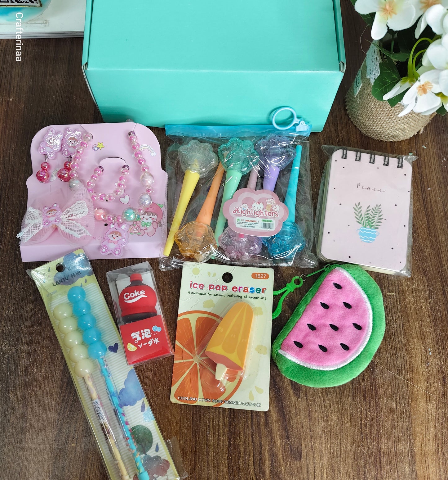 Cutie Sister Rakhi Hamper – Jewellery, Fun Stationery & Cute Accessories Gift Box