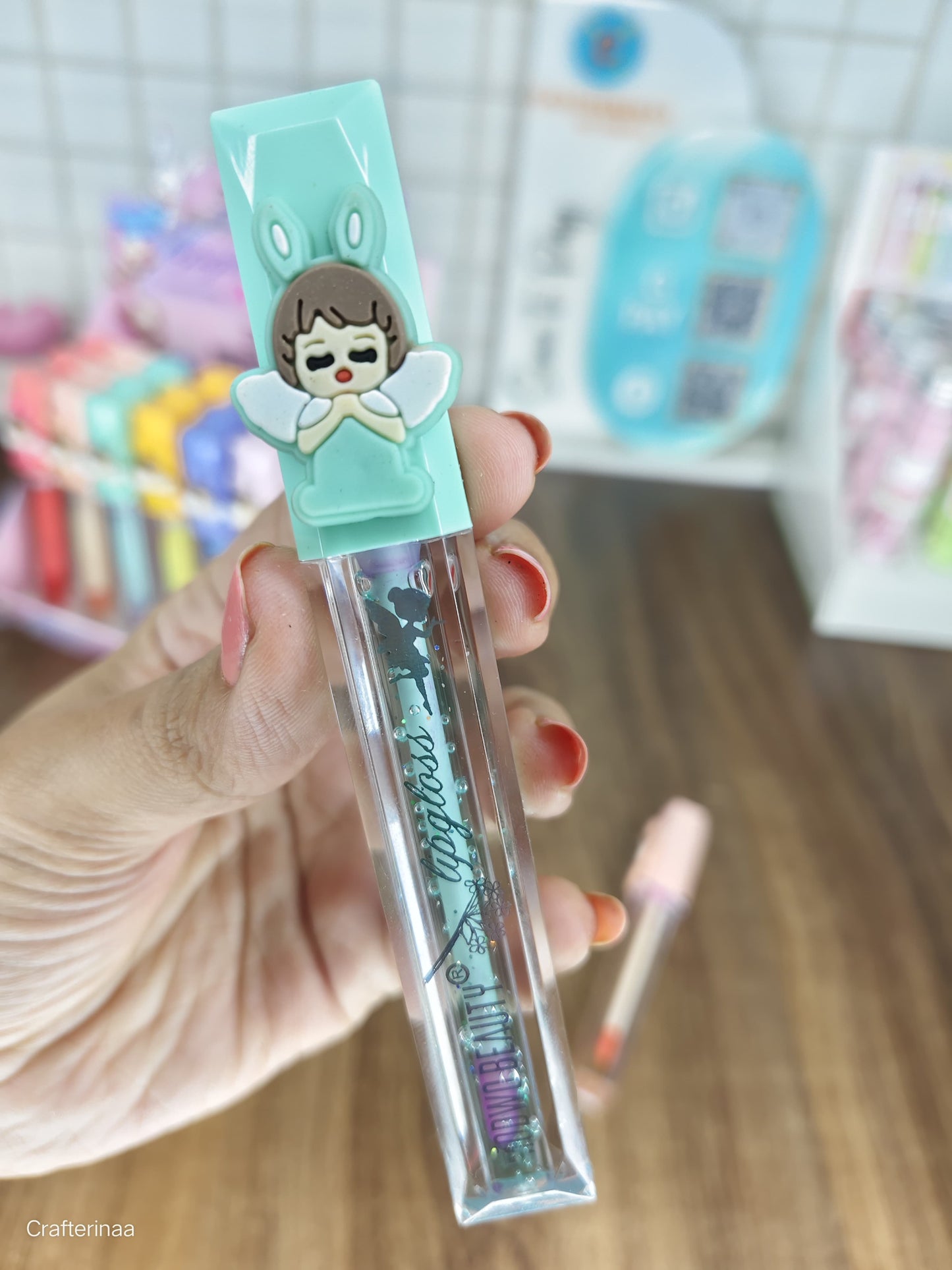 Angel Cartoon Lip Gloss for Girls | Cute Moisturising Lip Gloss
