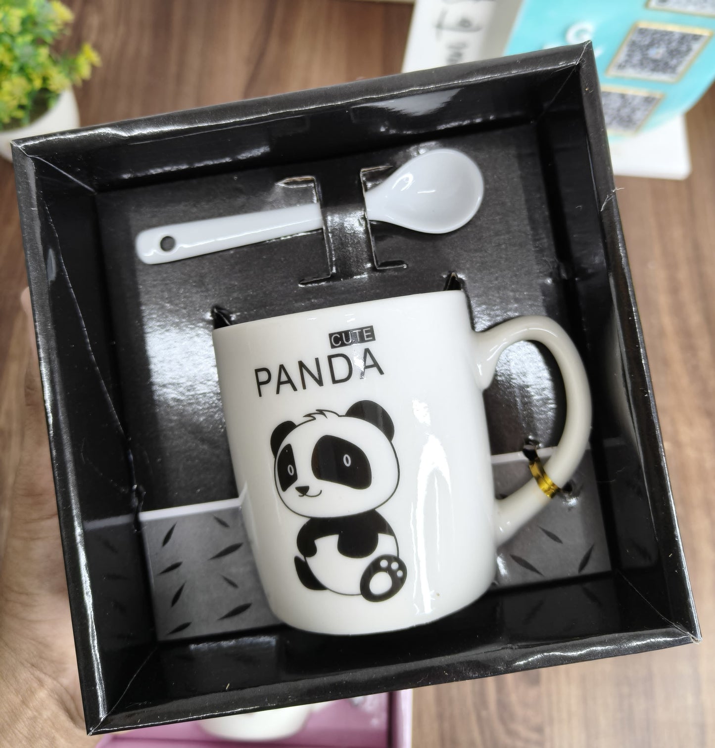 Ceramic Coffee Mug Gift Set with Spoon | Cute Printed Mug in Premium Gift Box