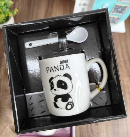 Ceramic Coffee Mug Gift Set with Spoon | Cute Printed Mug in Premium Gift Box