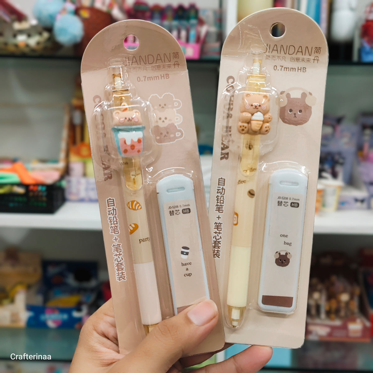 Kawaii Cocoa Bear 0.7mm Mechanical Pencil with Extra Leads