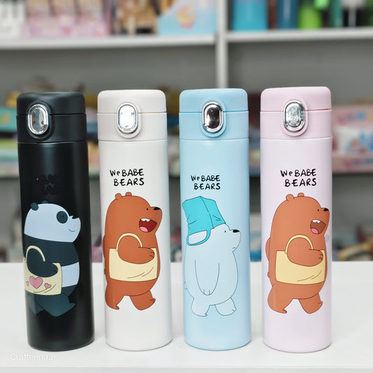 "Adorable We Bear Style Bottles – Hot & Cold Insulated Flasks"